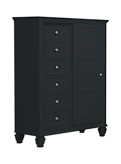 sandy-beach-black-door-dresser-with-concealed-storage