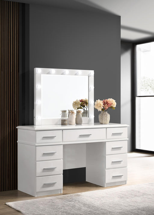 felicity-9-drawer-vanity-desk-with-lighted-mirror-glossy-white