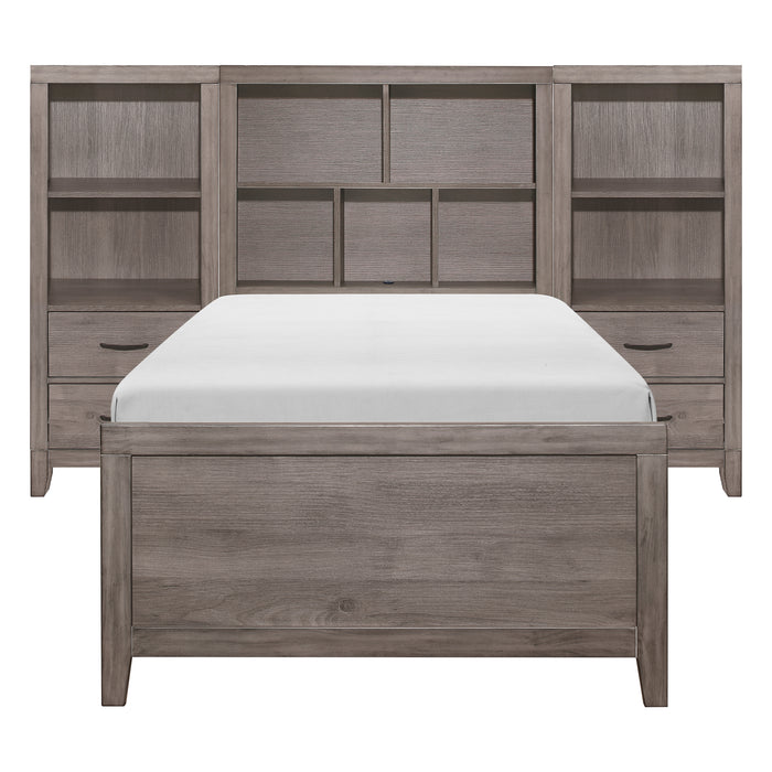 Woodrow-4pc Set Twin Wall Bed with Toy Boxes (TB+2PNS+TFT) image
