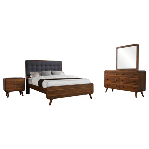robyn-mid-century-modern-dark-walnut-queen-four-piece-set