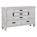 franco-antique-white-five-drawer-chest-with-louvered-panel-doors