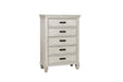 franco-antique-white-five-drawer-chest