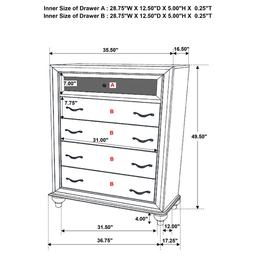 205891kw-s5-5-piece-bedroom-set