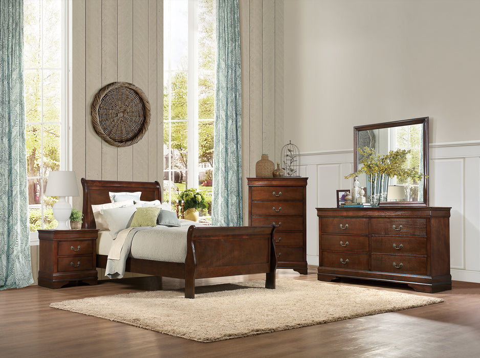 Mayville Nightstand BROWN CHERRY