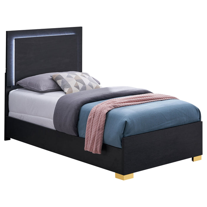 Marceline Panel Bed with LED Lighting