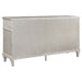 evangeline-upholstered-platform-bedroom-set-ivory-and-silver-oak