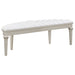 evangeline-upholstered-demilune-bench-ivory-and-silver-oak