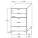 kendall-5-drawer-chest-white