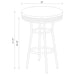white-contemporary-round-bar-table