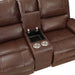 8549brw-2-double-glider-reclining-love-seat-with-center-console-receptacles-and-usb-ports
