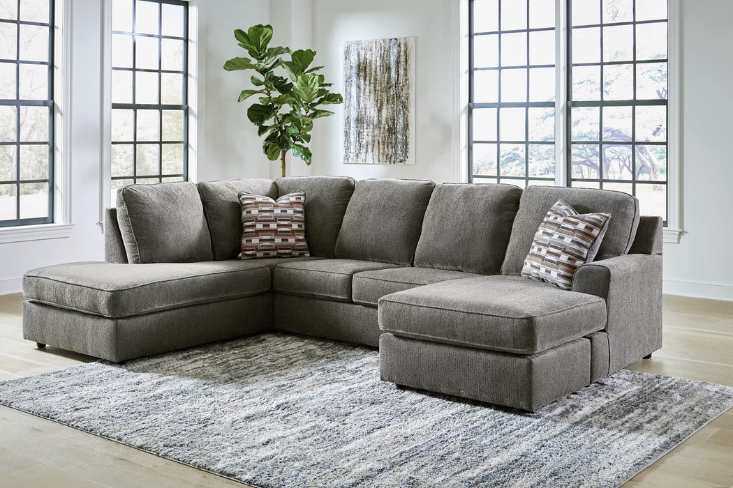 OPhannon 2-Piece Sectional with Chaise LAF or RAF GREY