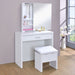 g300290-contemporary-white-vanity-and-upholstered-stool-set