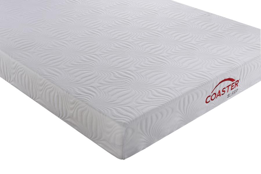 Keegan Twin Memory Foam Mattress White 8"