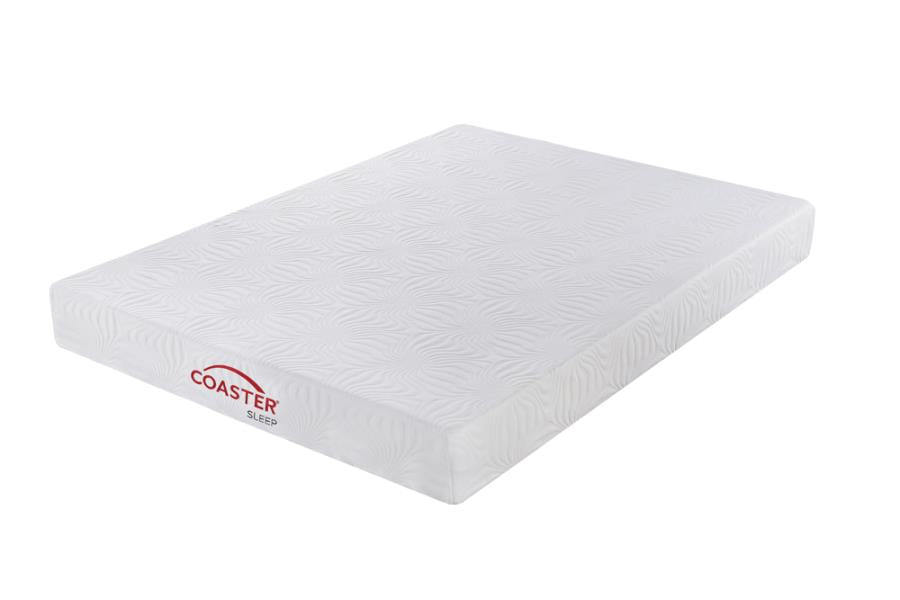 Keegan Twin Memory Foam Mattress White 8"