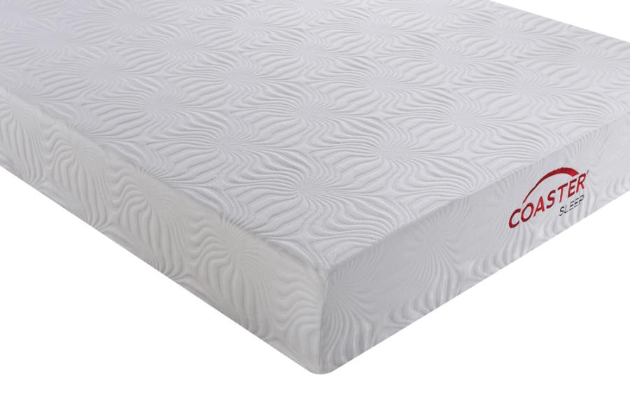 Key TWIN Memory Foam Mattress White 10"