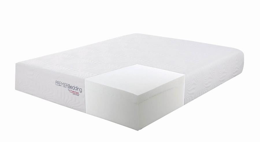 Ian Queen Memory Foam Mattress White 12"