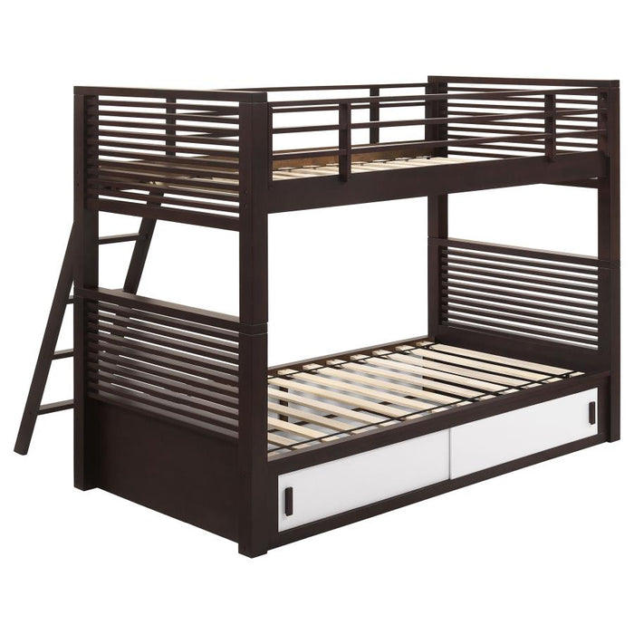 Oliver Twin over Twin Bunk Bed Java