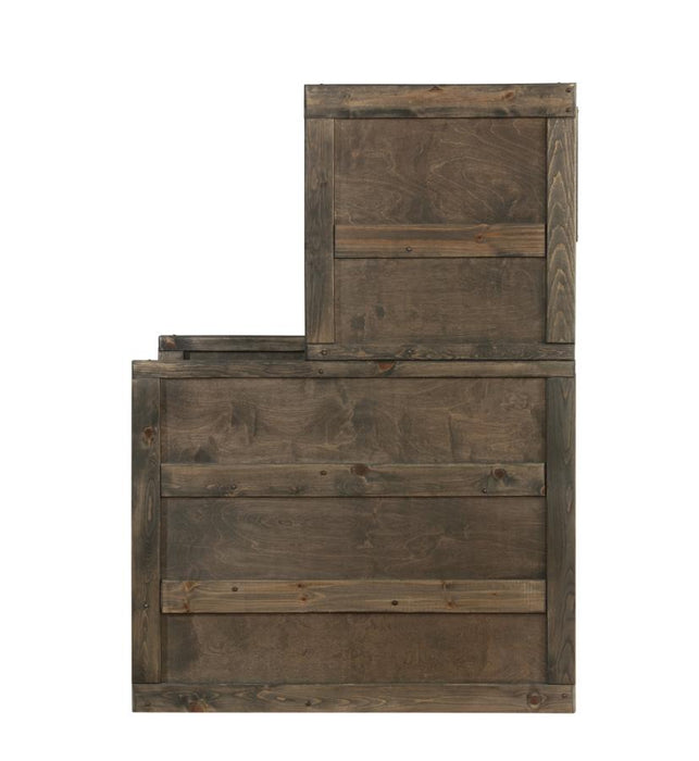 Wrangle Hill 4-drawer Stairway Chest Gun Smoke