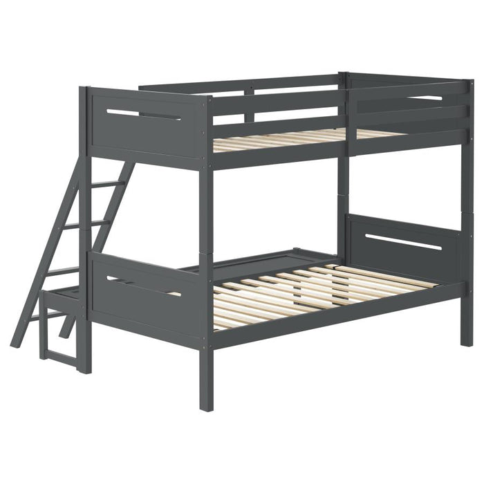 Littleton Twin Over Full Bunk Bed Grey