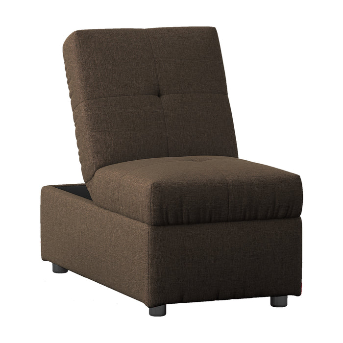 Denby Storage Ottoman Chair BROWN