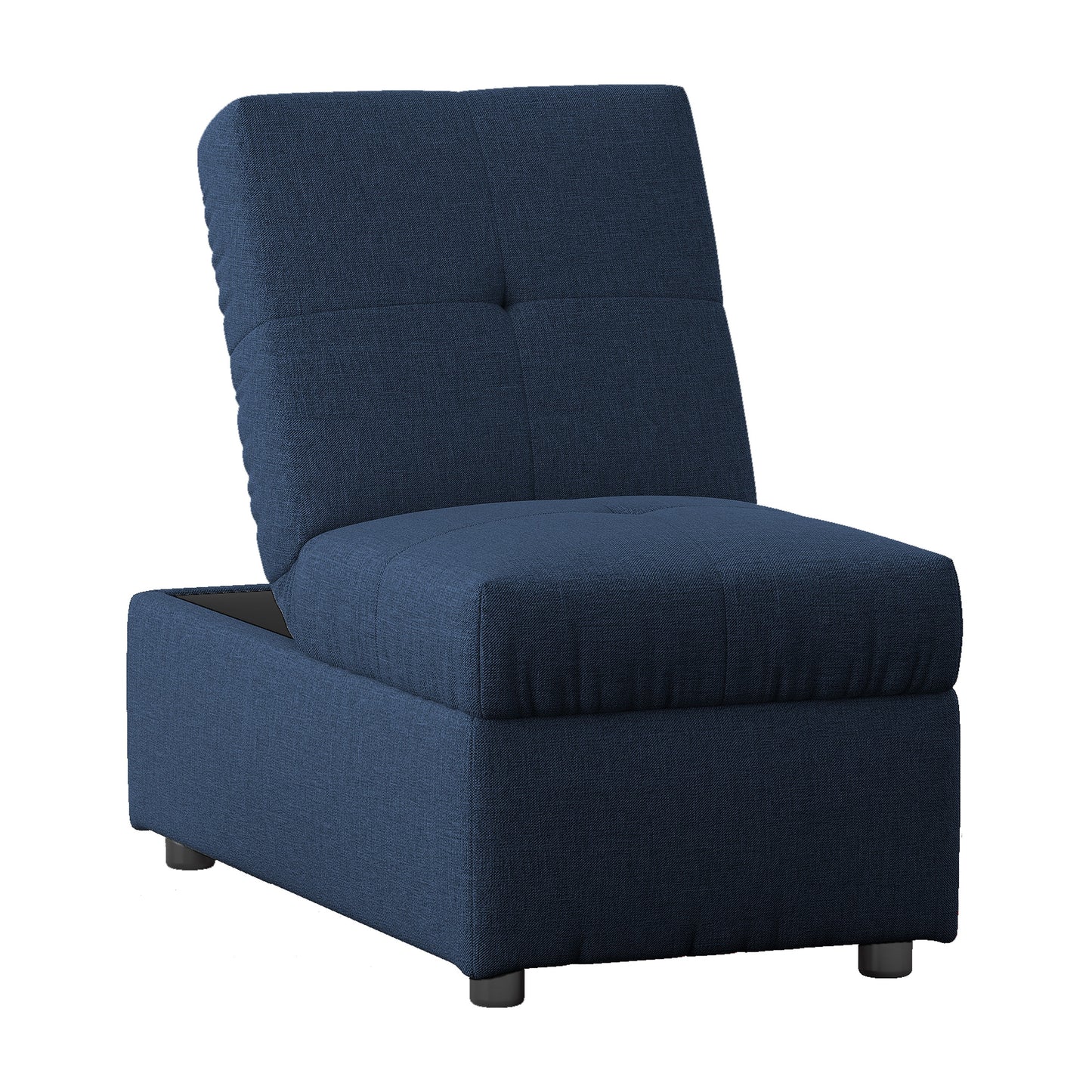 Denby Storage Ottoman Chair BLUE