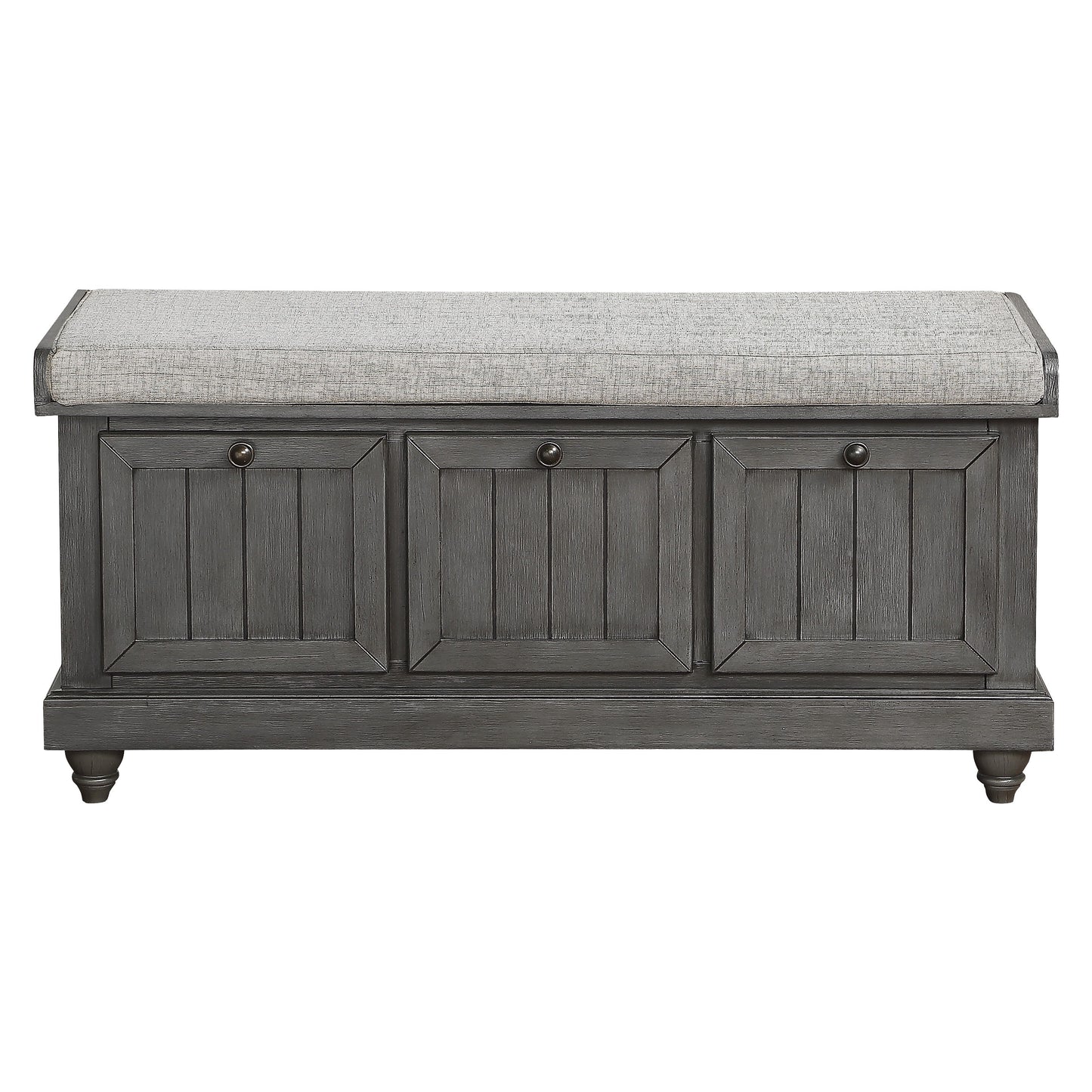Woodwell Lift Top Storage Bench GREY