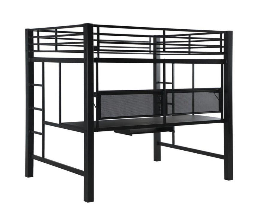 Avalon Full Workstation Loft Bed Black