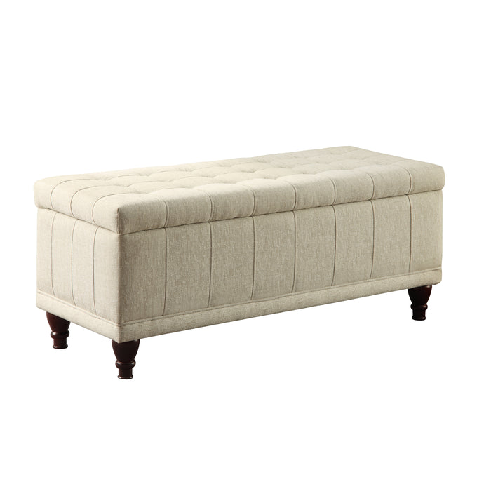 Afton Storage Bench CREAM FABRIC ONLY