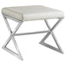 rita-x-cross-square-ottoman-white-and-chrome