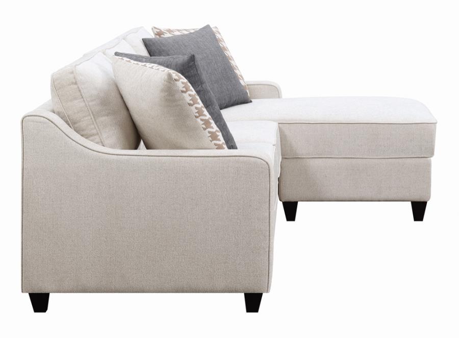 Mcloughlin Upholstered Sectional Platinum