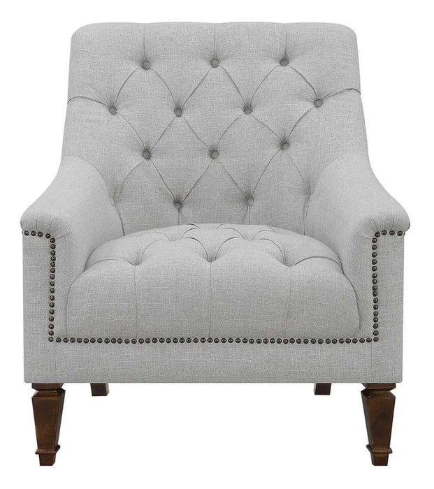 Avonlea Sloped Arm Upholstered Chair Grey