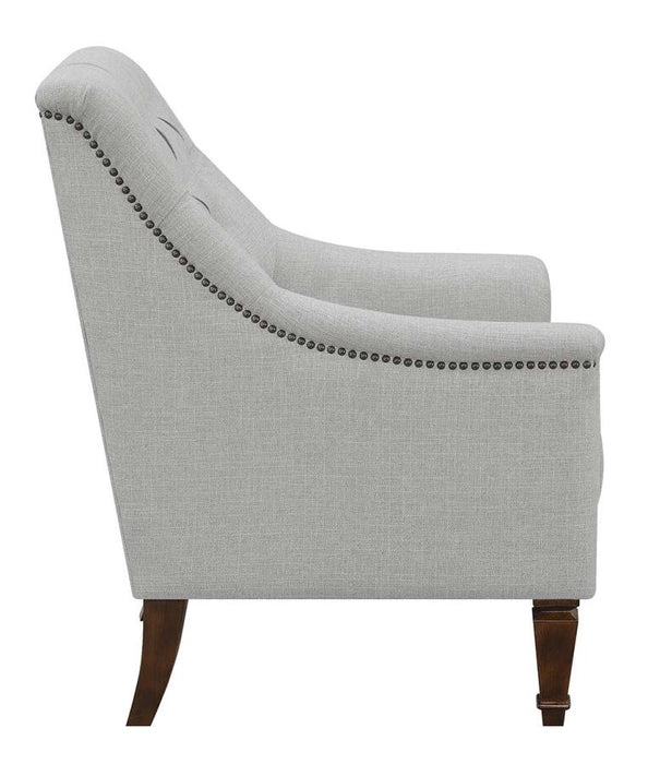 Avonlea Sloped Arm Upholstered Chair Grey