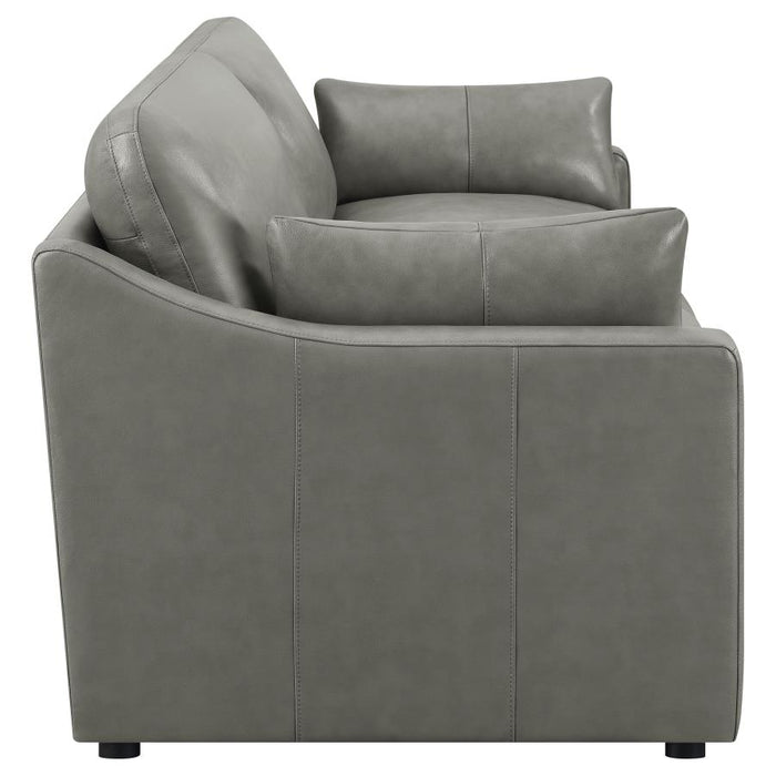 Grayson Top Grain Leather Sofa GREY