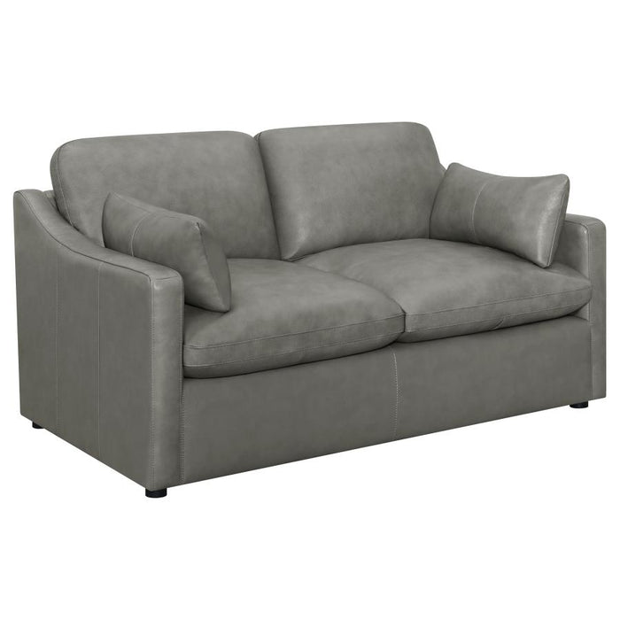 Grayson Top Grain Leather Sofa GREY