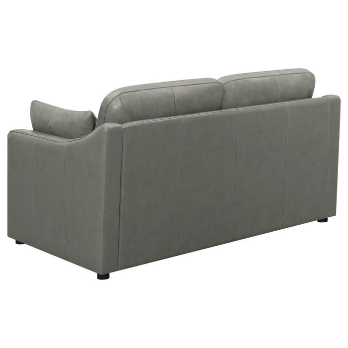 Grayson Top Grain Leather Sofa GREY