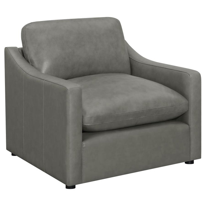 Grayson Top Grain Leather Sofa GREY