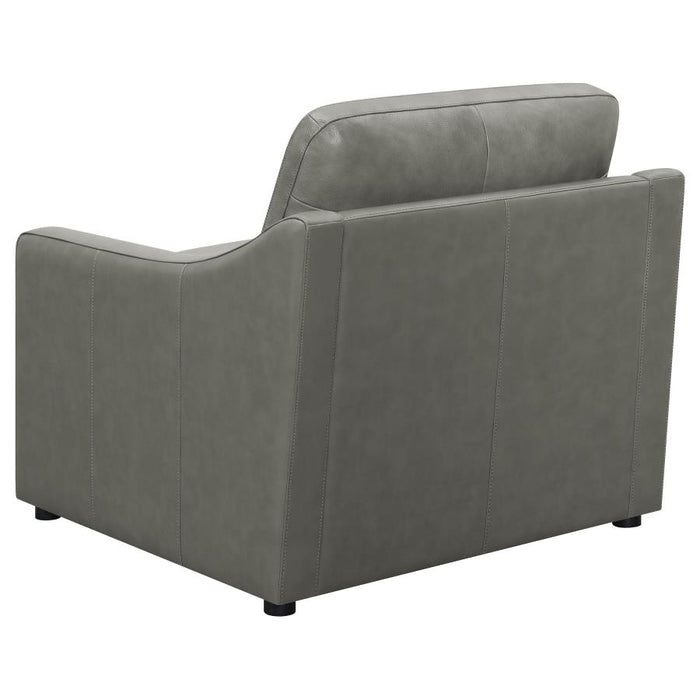 Grayson Top Grain Leather Sofa GREY