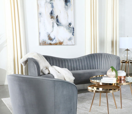 sophia-upholstered-loveseat-grey-gold