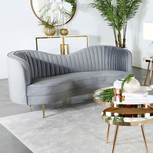 sophia-upholstered-loveseat-grey-gold