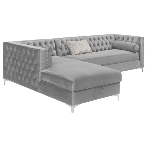 bellaire-contemporary-silver-and-chrome-sectional