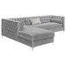 bellaire-contemporary-silver-and-chrome-sectional