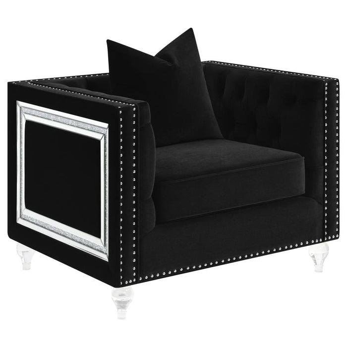 Delilah Sofa BLACK VELVET