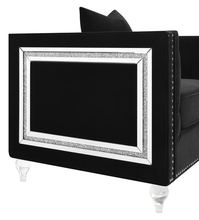 Delilah Sofa BLACK VELVET