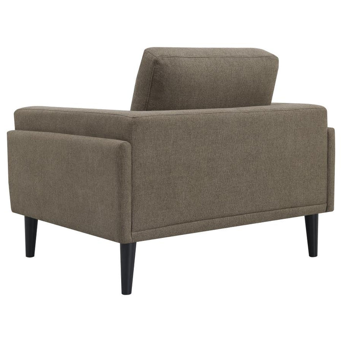 Rilynn Upholstered Track Arms Sofa Brown