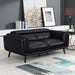 shania-track-arms-loveseat-with-tapered-legs-black