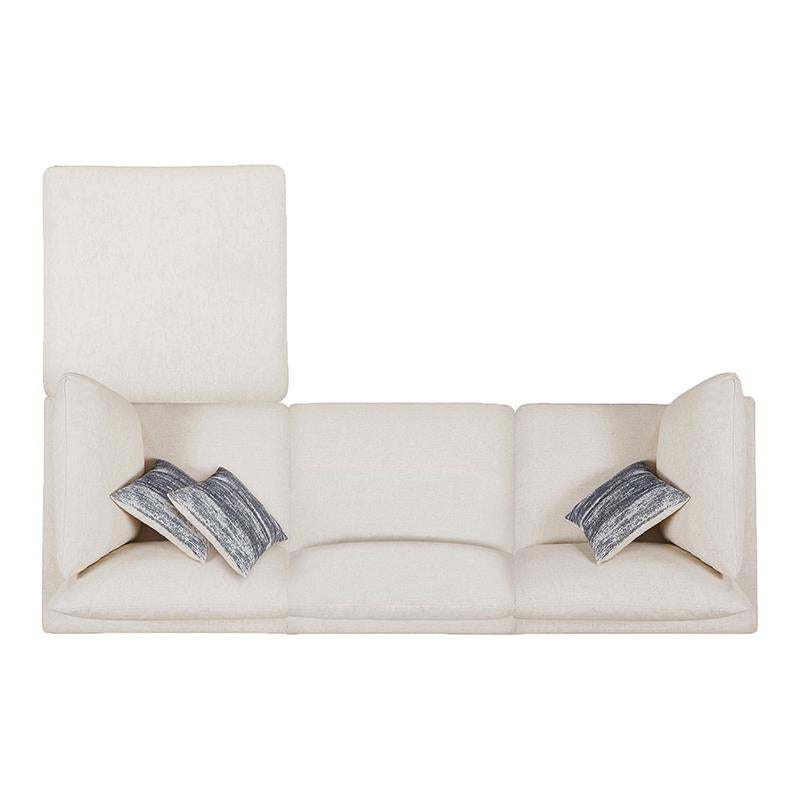 Serene 4-piece Upholstered Modular Sectional Beige W/ OTTOMAN