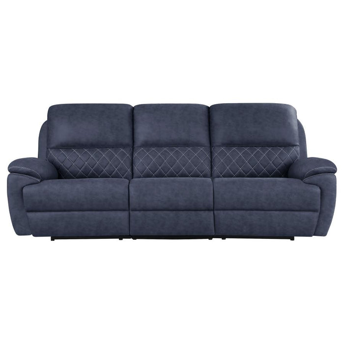 Variel Upholstered Tufted Motion Sofa BLUE