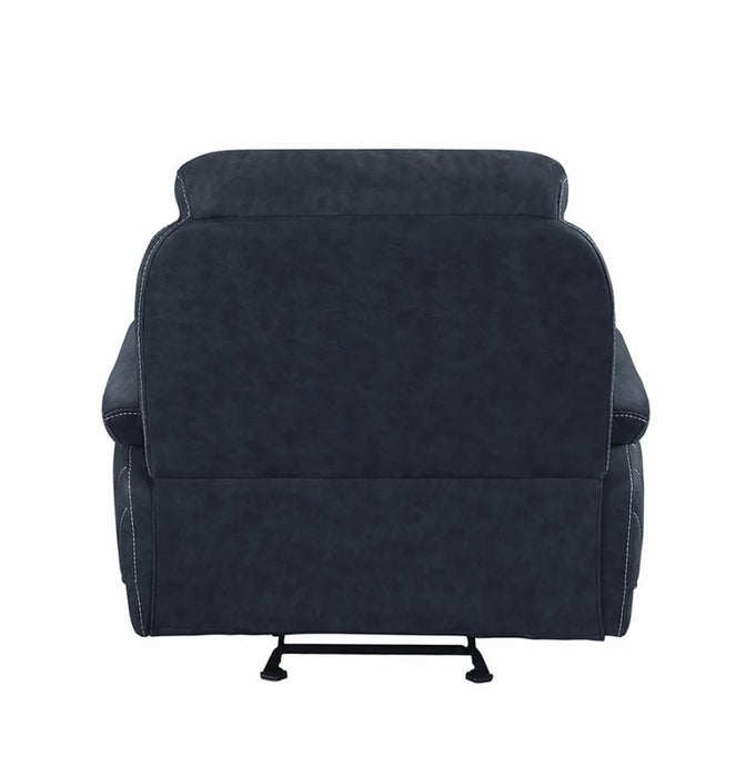 Variel Glider Recliner Blue