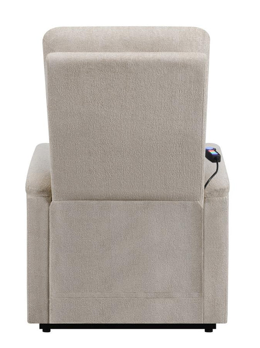 Henrietta Power Lift Recliner with Storage Pocket Beige