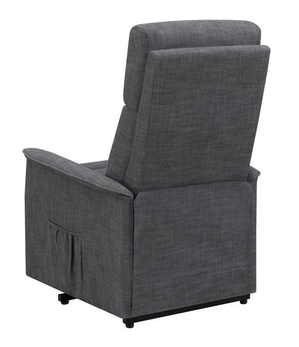 Herrera Power Lift Recliner with Wired Remote Charcoal